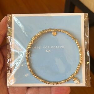 NWT Keep Collective x Stella & Dot Calming Beaded Wrap Bracelet ((gold)) - gift!
